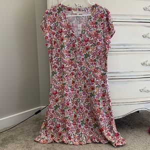 Floral Button Dress